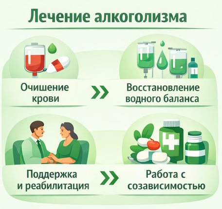лечение алкоголизма в Донецке этапы