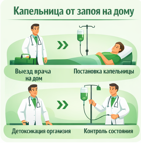 капельница от запоя в Донецке в клинике Санати